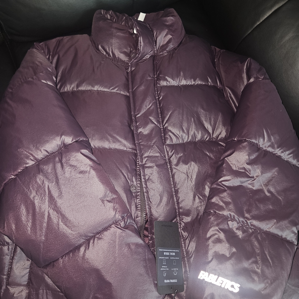 Fabletics Purple Puffer Jacket